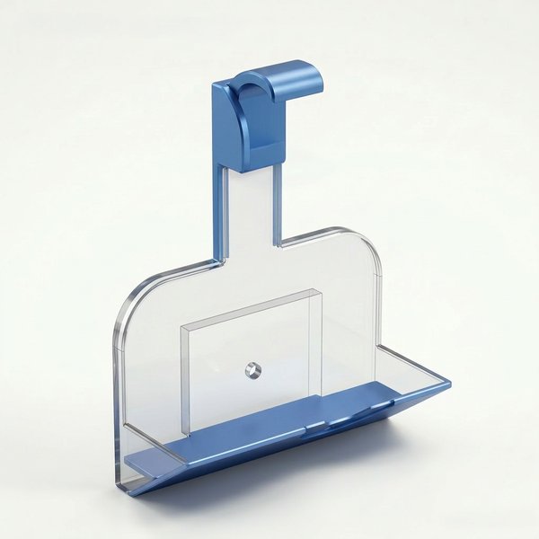 Perch CPAP-Wandhalterung - 3D-Ansicht mit Klemmsystem f&uuml;r L&ouml;wenstein prisma