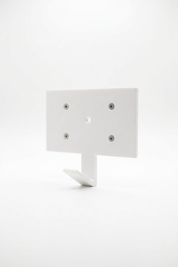 Perch Wandplatte gro&szlig; - Rechteckige Montageplatte mit Schrauben f&uuml;r CPAP-Wandhalterung