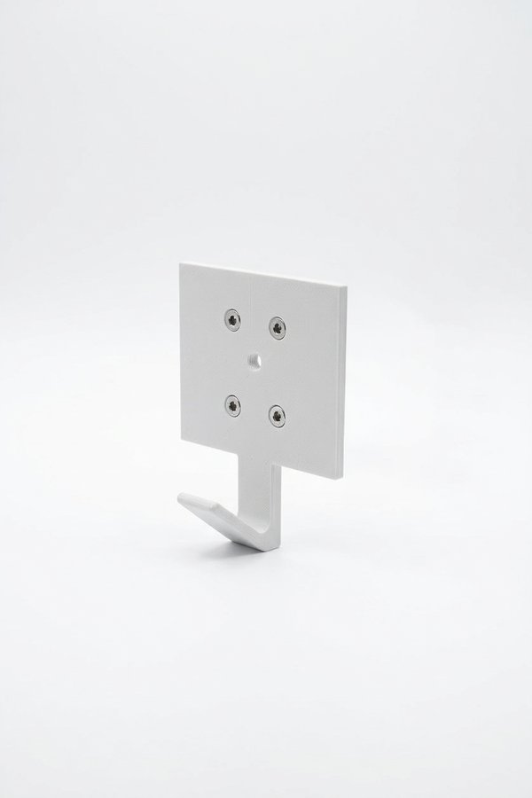 Perch Wandplatte klein - Quadratische Montageplatte mit Schrauben f&uuml;r CPAP-Wandhalterung